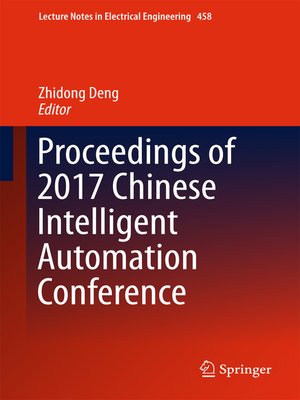 cover image of Proceedings of 2017 Chinese Intelligent Automation Conference